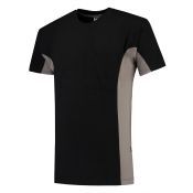 Tricorp T-shirt Bicolor Borstzak 102002 Black-Grey