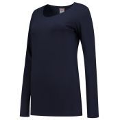 Tricorp T-shirt Lange Mouw Dames 101010 Navy