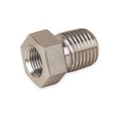 Verloopnippel RVS316 BSP x NPT