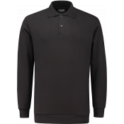 WorkMan Polosweater+rib - Zwart maat 2XL