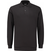 WorkMan Polosweater+rib - Zwart maat 2XL