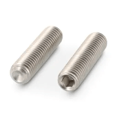 - Stelschroef Binnenzeskant Kratereind DIN 916 RVS A2 M10X10