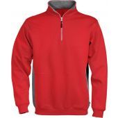 Fristads Acode Sweatshirt Met Korte Rit Ssluiting 1705 Df Fristads Rood L / 100209-331-l Rood L