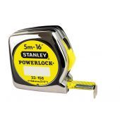 Stanley Rolbandmaat Powerlock Abs 5 mtr. -mm/Inch