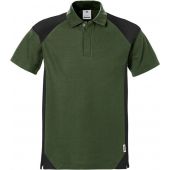 Fristads Poloshirt 7047 Phv Fristads Legergroen/zwart Xs LEGERGROEN/ZWART XS