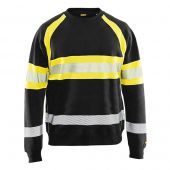 Blaklader Sweatshirt - High Vis 3359 Zwart/Geel mt 4Xl