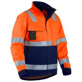 Blaklader Jas High Vis, Klasse 3 ORANJE/MARINEBLAUW MT L