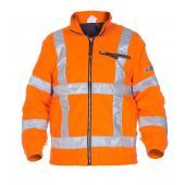 Hydrowear Fleecejas Fluor-Oranje mt M