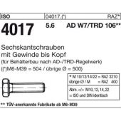 Tapbout Zwart 5.6 Iso 4017 M20X55 5.6