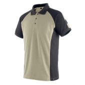 Mascot Poloshirt bottrop LICHTKHAKI/Zwart XL