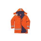 Portwest Vlamvertragende Winter Jas Orange Maat Medium ORANGE MAAT MEDIUM