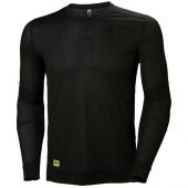 Helly Hansen Thermoshirt Lifa Crewneck Zwart Maat XS