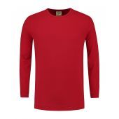 Lemon & Soda T-shirt Crewneck cot/elast LS for him 187C Rood mt L