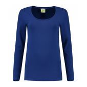 Lemon & Soda T-shirt Crewneck cot/elast LS for her 2748C Royal Blue mt XL