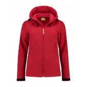 Lemon & Soda Lem3627 L&s Jacket Hooded Soft Shell For Her 187c Red L Her 187C Red L HER