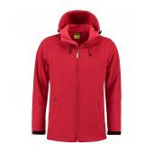 Lemon & Soda Lem3629 L&s Jacket Hooded Soft Shell For Him 187c Red L Him 187C Red L HIM