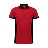 Lemon & Soda Lem4600 L&s Polo Workwear 187c Red/bk 3xl Unisex 187C Red/BK 3XL UNISEX