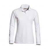 Santino Poloshirts Long Sleeve Matt Ladies Wit Maat M WIT MAAT M