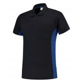 Tricorp Poloshirt - bicolor met borstzak 202002 NAVYROYAL MT L