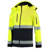 Tricorp Softshell ISO20471 Bicolor 403007 Fluor Yellow/Navy Maat M