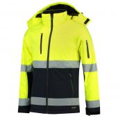 Tricorp Softshell ISO20471 Bicolor 403007 Fluor Yellow/Navy Maat L