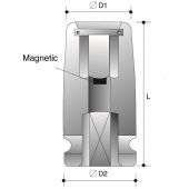 Action Slagdop DO69122008 -  1/2" x 1/4" Hex bithouder