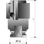 Action Slagdop DO69122B08 -  1/2" x 1/4" Hex bithouder