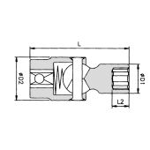 Action Slagdop-knie DO2012-2-011 -  1/2" x 11