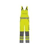 Dassy Bretelbroek Malmedy PESCO74 Fluogeel/Cementgrijs Maat 66