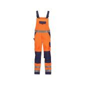 Dassy Bretelbroek Toulouse PESCO74 Fluo-oranje/Marineblauw Maat 66
