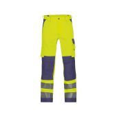 Dassy Hogezichtbaarheidsbroek Buffalo PESCO74 Fluogeel/Marineblauw Maat 66