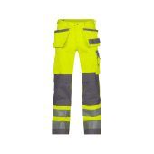 Dassy Hogezichtbaarheidsbroek Glasgow PESCO74 Fluogeel/Cementgrijs Maat 46