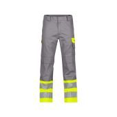 Dassy Hogezichtbaarheidsbroek Lenox COPES75 Grafietgrijs/Fluogeel Maat 42