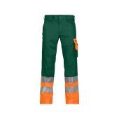 Dassy Hogezichtbaarheidsbroek Omaha PESCO64 Flessengroen/Fluo-oranje Maat 52 Lang