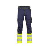 Dassy Hogezichtbaarheidsbroek Phoenix PESCO64 Marineblauw/Fluogeel Maat 46 Lang