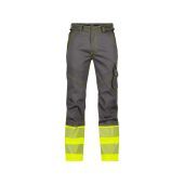 Dassy Hogezichtbaarheidsbroek Princeton PESCOSPA76 Cementgrijs/Fluogeel Maat 58