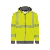 Dassy Hogezichtbaarheidshoodie Evans PESCO84 Fluogeel/Cementgrijs Maat XL