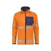 Dassy Hogezichtbaarheidsmidlayerjacket Camden PESSPA35 Fluo-oranje/Marineblauw Maat 4XL