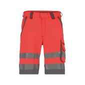 Dassy Hogezichtbaarheidsshort Lucca PESCO74 Fluorood/Cementgrijs Maat 56