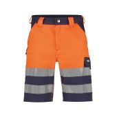 Dassy Hogezichtbaarheidsshort Venna PESCO61 Marineblauw/Fluo-oranje Maat 48
