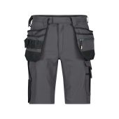 Dassy Holsterzakkenshort met stretch Aurax PACOSPA30 Antracietgrijs/Zwart Maat 52