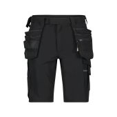 Dassy Holsterzakkenshort met stretch Aurax PACOSPA30 Zwart Maat 42