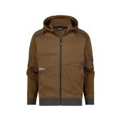 Dassy Hoodie Lunax COPES80 Leembruin/Antracietgrijs Maat 3XL