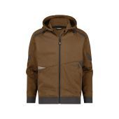 Dassy Hoodie Lunax COPES80 Leembruin/Antracietgrijs Maat XL