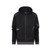 Dassy Hoodie Lunax COPES80 Zwart/Antracietgrijs Maat 3XL