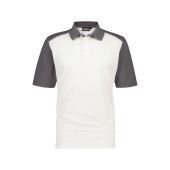 Dassy Polo Cesar COSPA46 Wit/Cementgrijs Maat 4XL