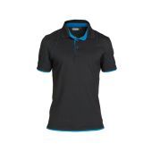 Dassy Polo Orbital COSPA46 Zwart/Azuurblauw Maat 3XL