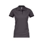 Dassy Polo Traxion Women PES44 Antracietgrijs/Zwart Maat M