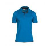 Dassy Polo Orbital COSPA46 Azuurblauw/Antracietgrijs Maat S