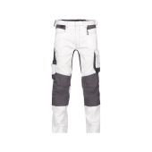 Dassy Schildersbroek Dynax Painters PESCO41 Wit/Antracietgrijs Maat 50 Kort